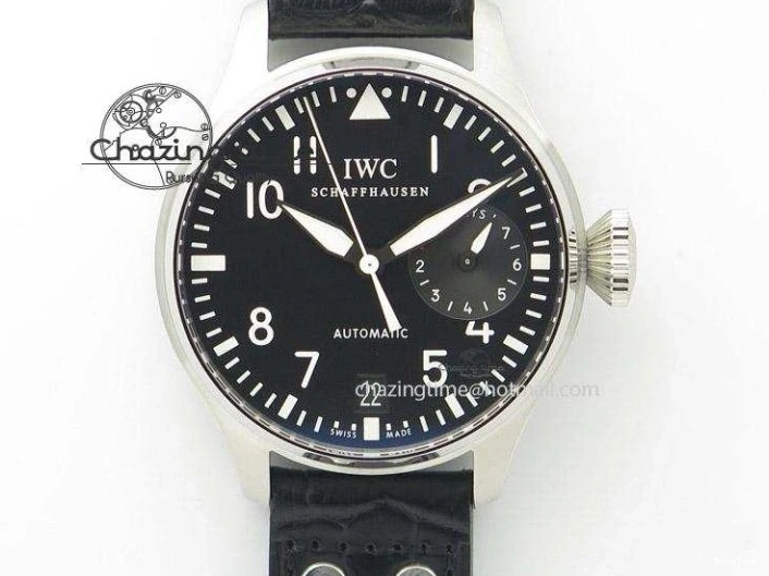MIROTIME 0219 Timeless Big Pilot Real PR IW500901 ZF 1:1 Best Edition On Black Leather Strap A 7340